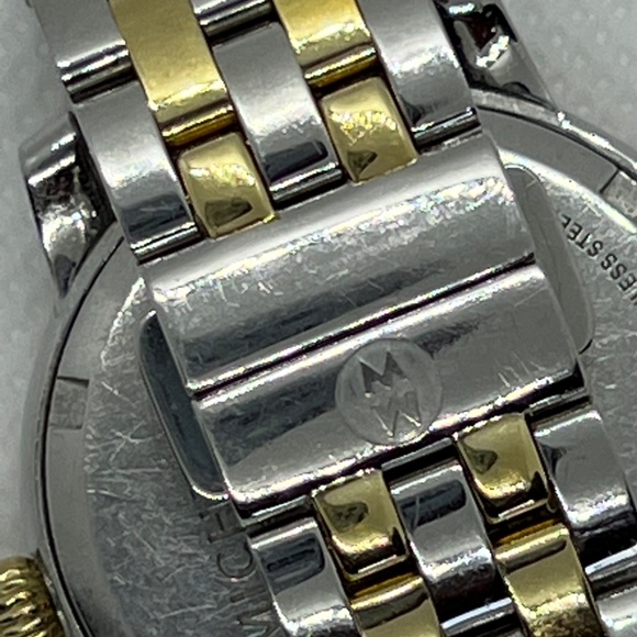 Michele Gold/Silver Harbor 2 Tones Dial Mww28a000002 Watch NWT - Picture 5 of 15